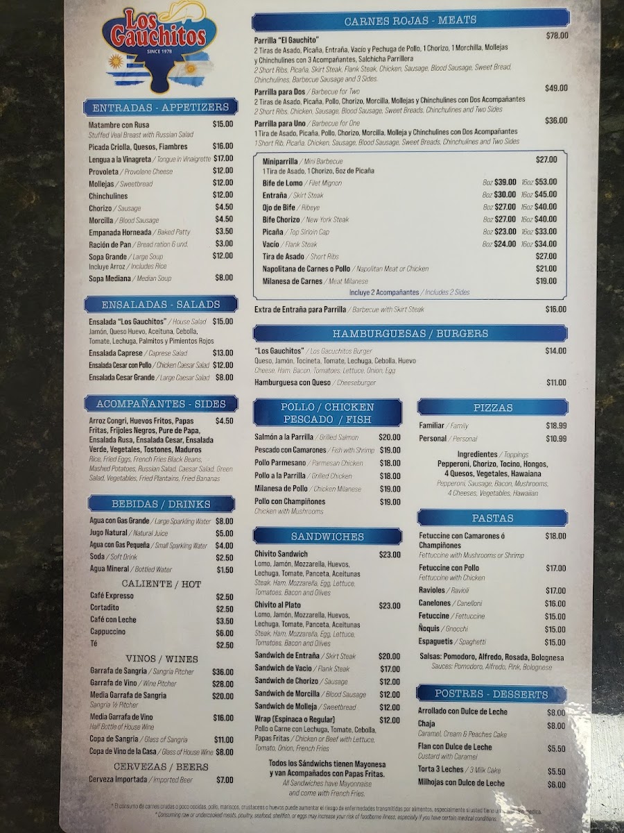 Los Gauchitos Menu - Image 5